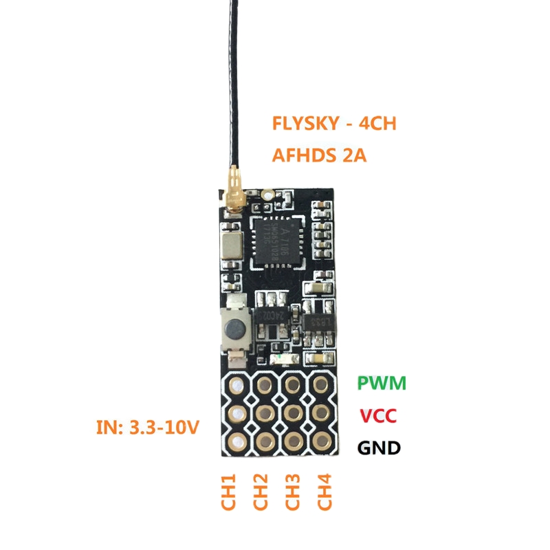 Flysky FS2A Mini Receiver 4CH  - Drone Racing Receiver ulasan dan harga