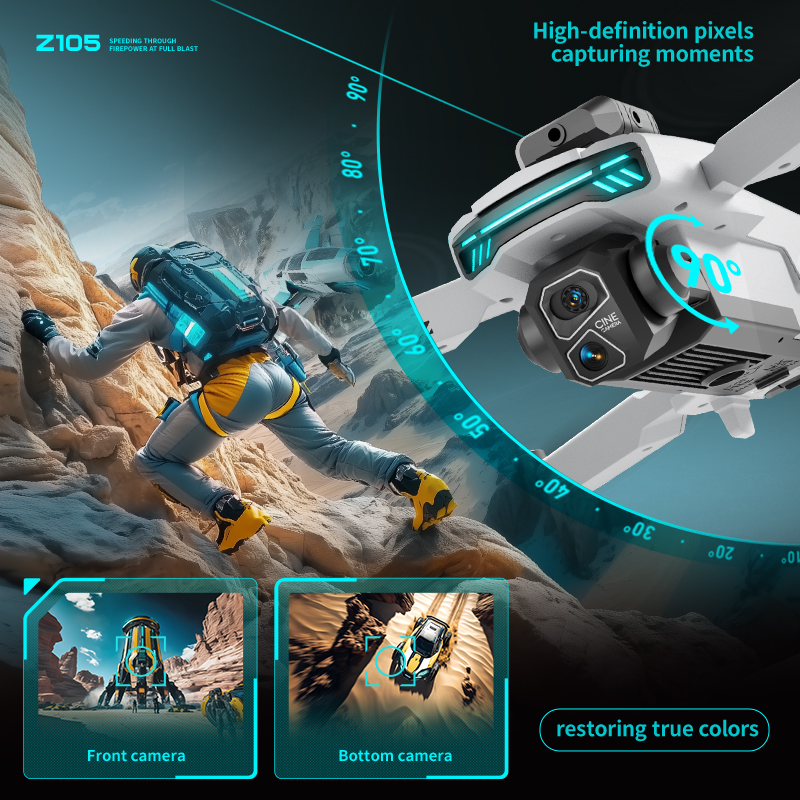 New Z105 RC Drone 8K Professio - Drone Racing Charger ulasan dan harga