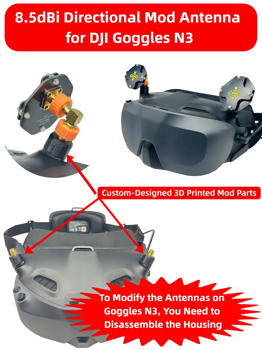 8.5dBi LHCP FPV Patch Antenna  - Drone Racing Goggles ulasan dan harga