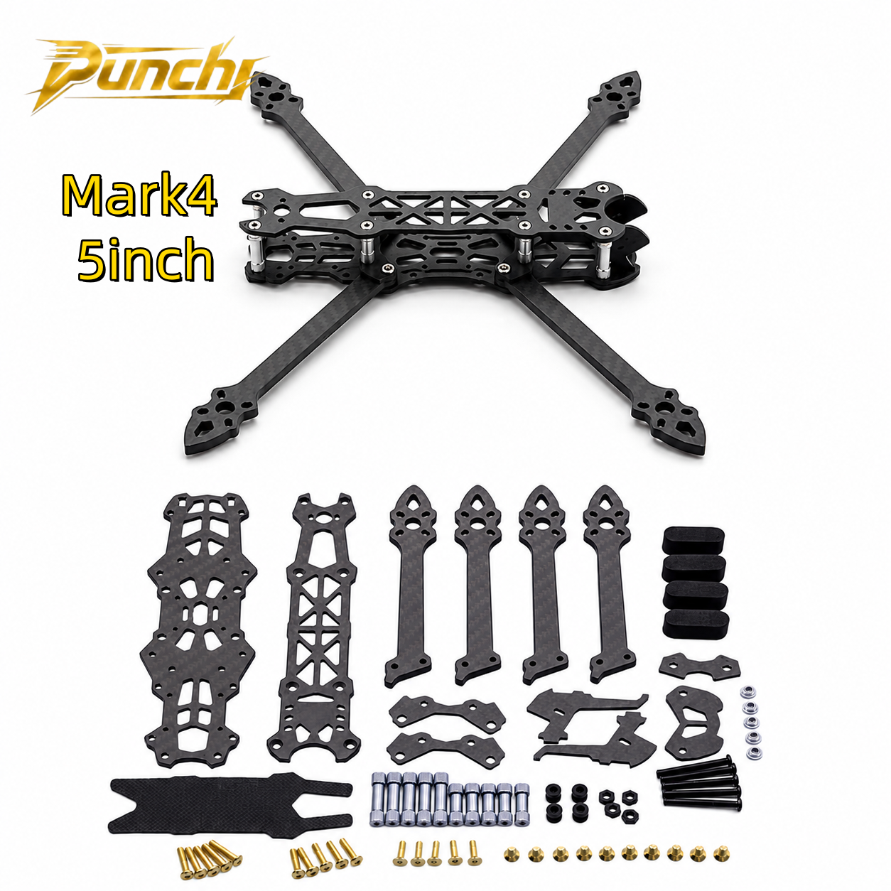 Mark4 5inch FPV Carbon Fiber F - Drone Racing Frame ulasan dan harga